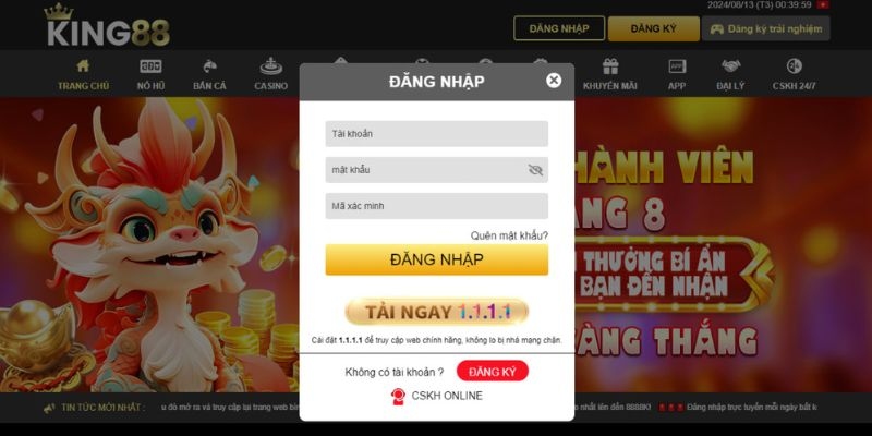 ảnh đại diện đăng nhập king88